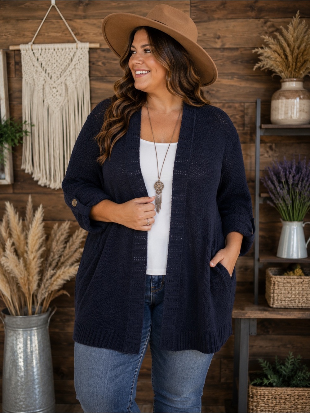 Navy Cardigan | Sz XL | Pockets | Dress or Casual